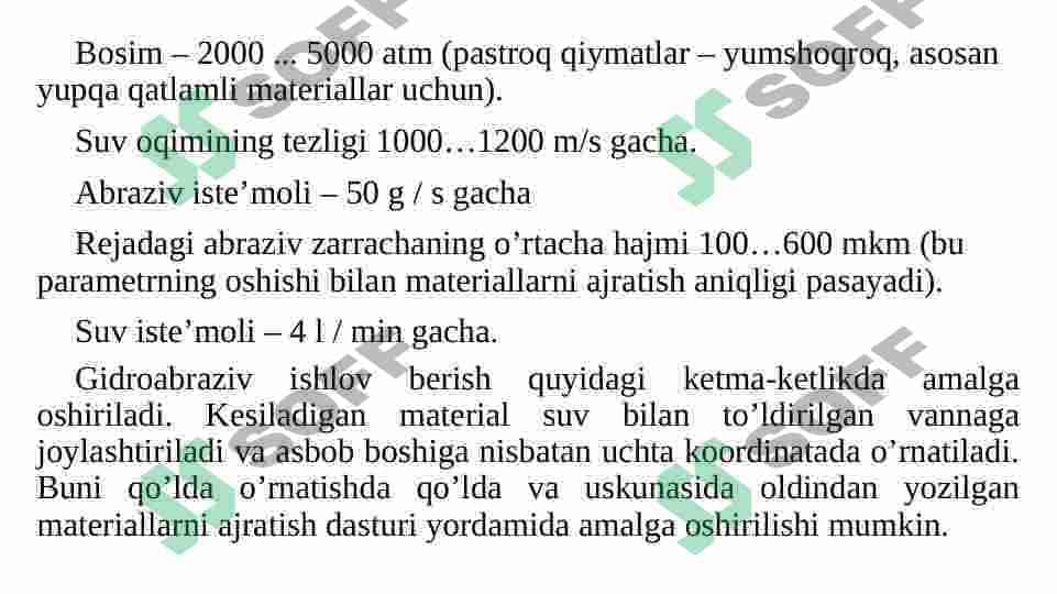 Suv oqimi bilan kesish 4