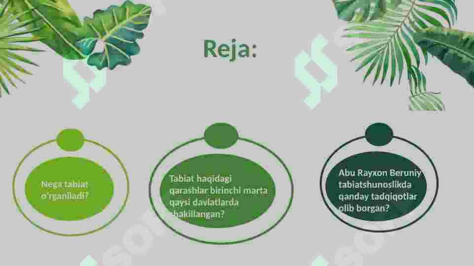 Tabiat va tabiat komponentlari haqida asosiy tushunchalar 2