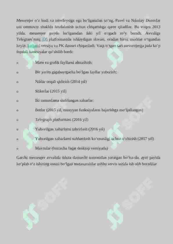 TELEGRAM TARMOG’I 4