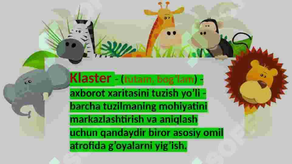 Texnalogiya datslarida interfaol usullarni qoʻllash 8