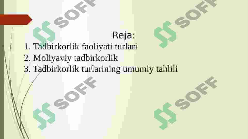 Tadbirkorlik faoliyati haqida 2