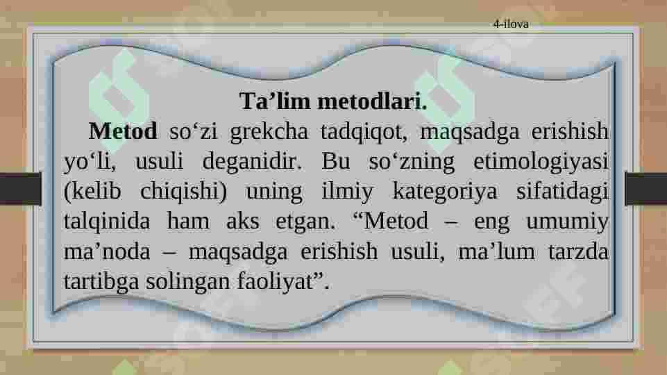 Ta’lim metodlari 4