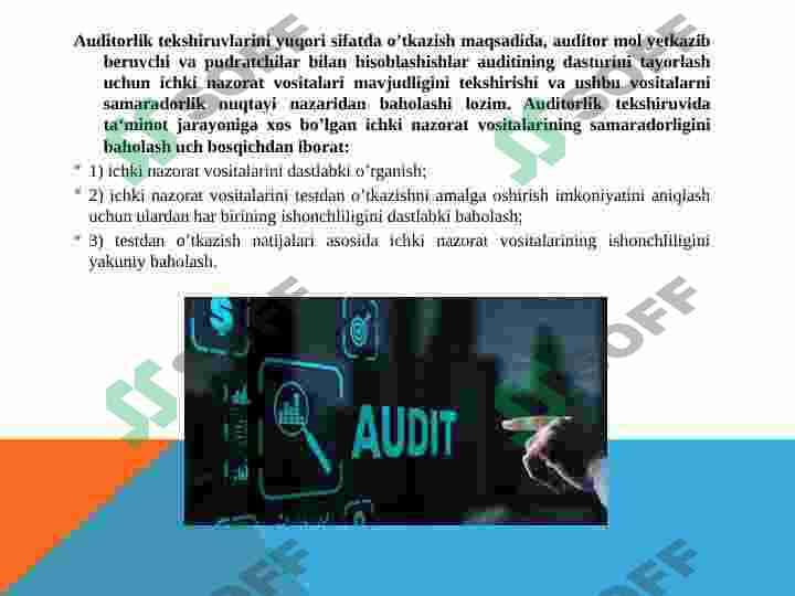 Ta’minot jarayoni auditi 3