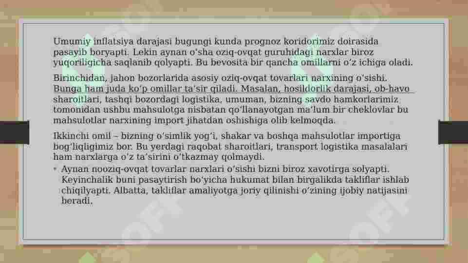 Iqtisodiyotda ish samaradorligi. Iqtisodiy omillarni tasiri. Inqiroz 8