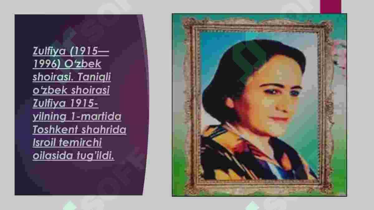 Zulfiyaxonim sadoqat va matonat timsoli 2
