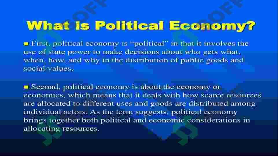 POLITICAL ECONOMY 3