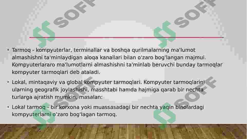 Tarmoq va uning ahamiyati 3