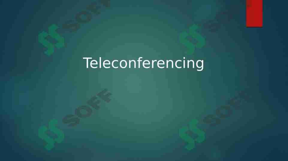 Teleconferencing