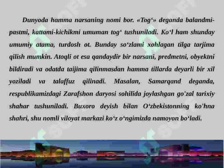 O’z viloyati, tumani va qishlog’i toponimlarini o’rganish hamda  ma’lumotlar to’plash 3