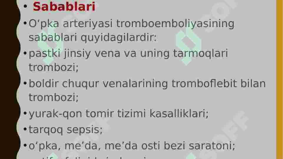 TROMBOEMBOLIYALAR 3