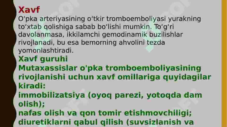 TROMBOEMBOLIYALAR 4