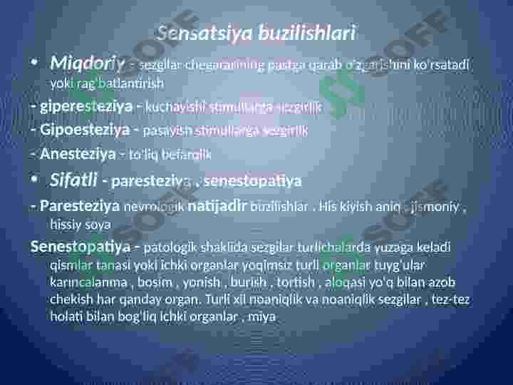 UMUMIY PSİXOPATOLOGIYA 2