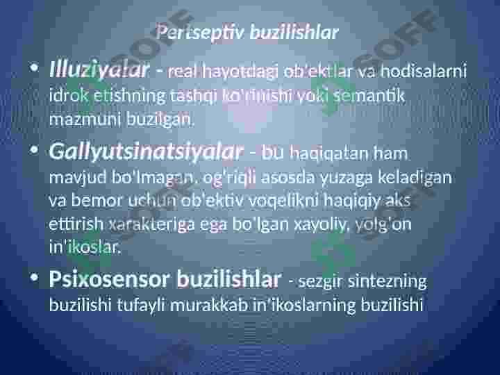 UMUMIY PSİXOPATOLOGIYA 3