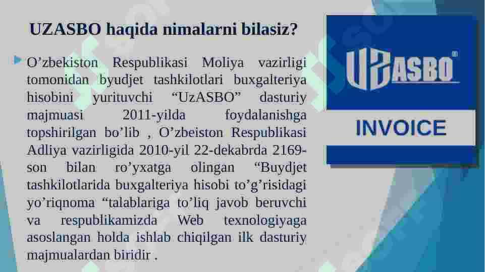 UZASBO dasturi haqida 2