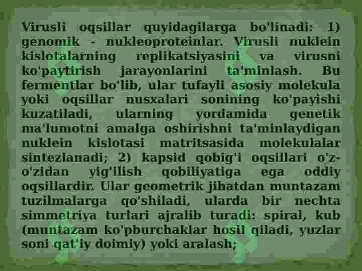Viruslarning tuzilishi 8