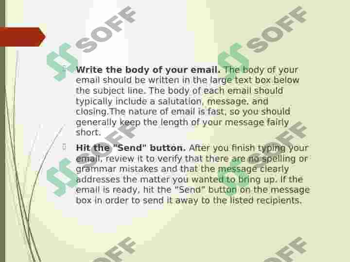 Writing an email 7
