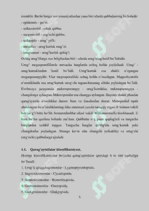 SARVIDOSHLAR (CUPRESSACEAE) OILASI 5