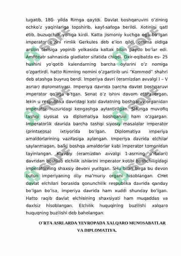 QADIMGI SHARQDA XALQARO MUNOSABATLAR  VA DIPLOMATIYA. QADIMGI YUNONISTON VA RIMDA XALQARO MUNOSABATLAR VA DIPLOMATIYA. 4