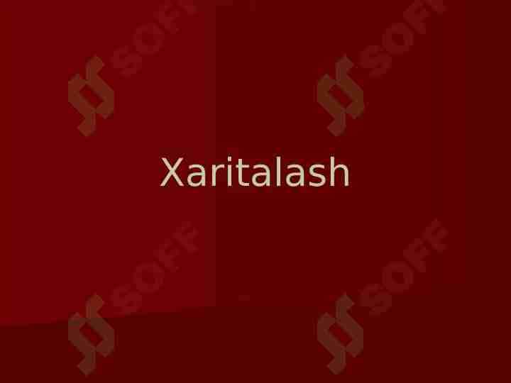Xaritalash 1
