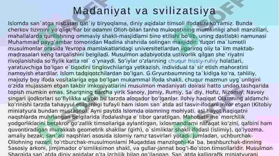 Diniy madaniy ananalarning jamiyat taraqqiyotiga ta’siri 8