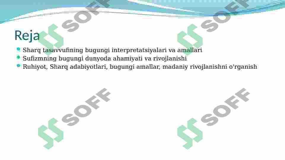 Yangi davr Sharq tasavvufi 2