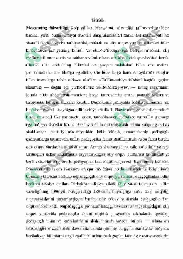 Boshlang'ich ta'lim pedagogikasi fanining boshqa fanlar bilan aloqasi 2
