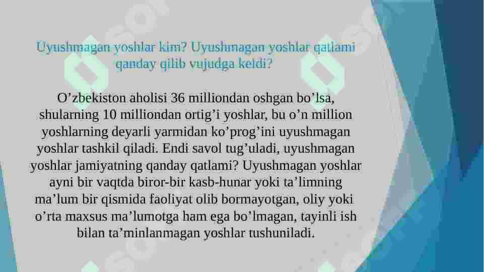 Uyushmagan yoshlar bilan olib boriladigan ijtimoiy-pedagogik ish (YUNOGOGIKA) 3