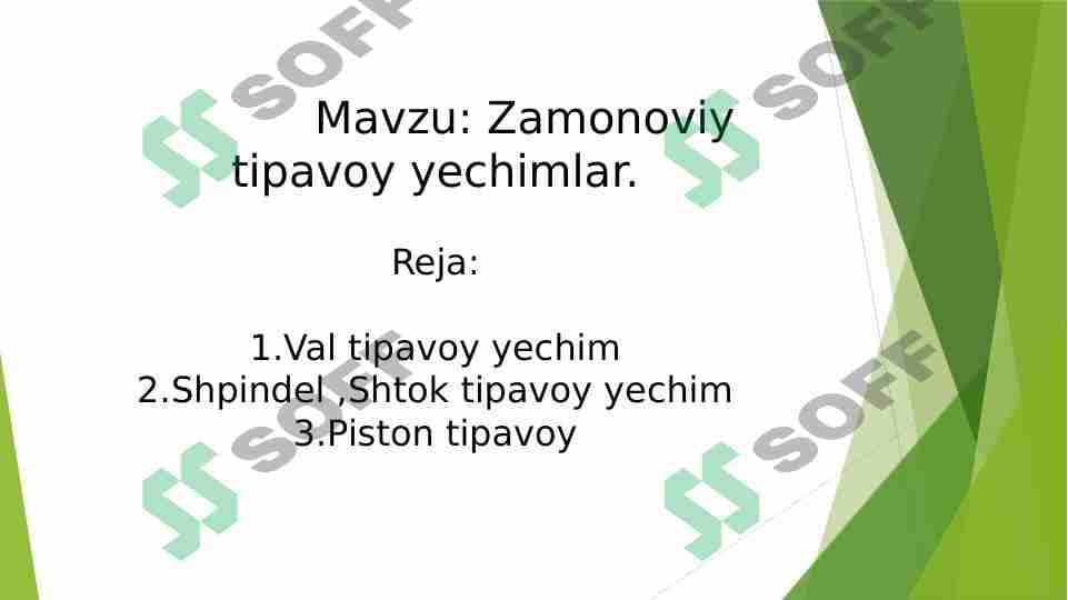 Zamonoviy tipavoy yechimlar 1