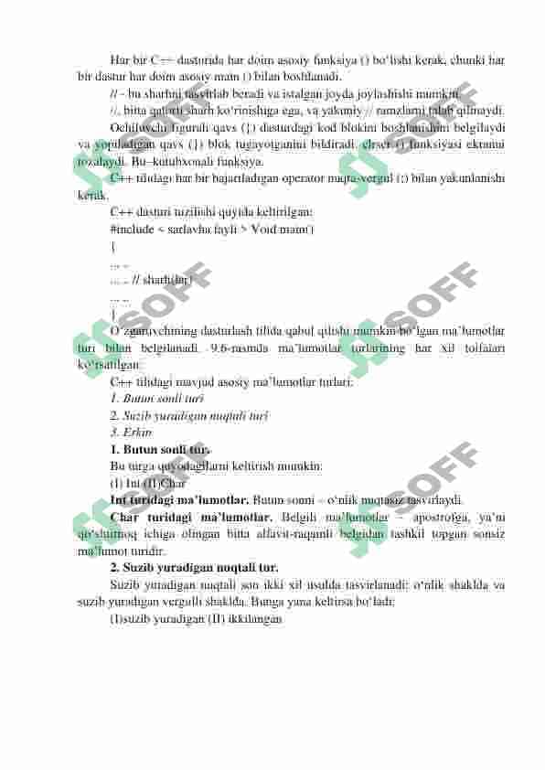 ALGORITMLASHTIRISH VA DASTURLASH ASOSLARI 8