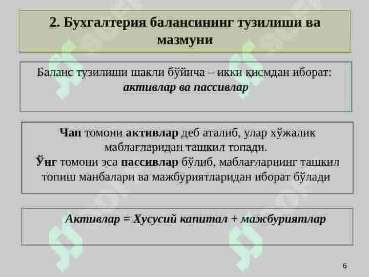 Biznesda buxgalteriya balansi 6