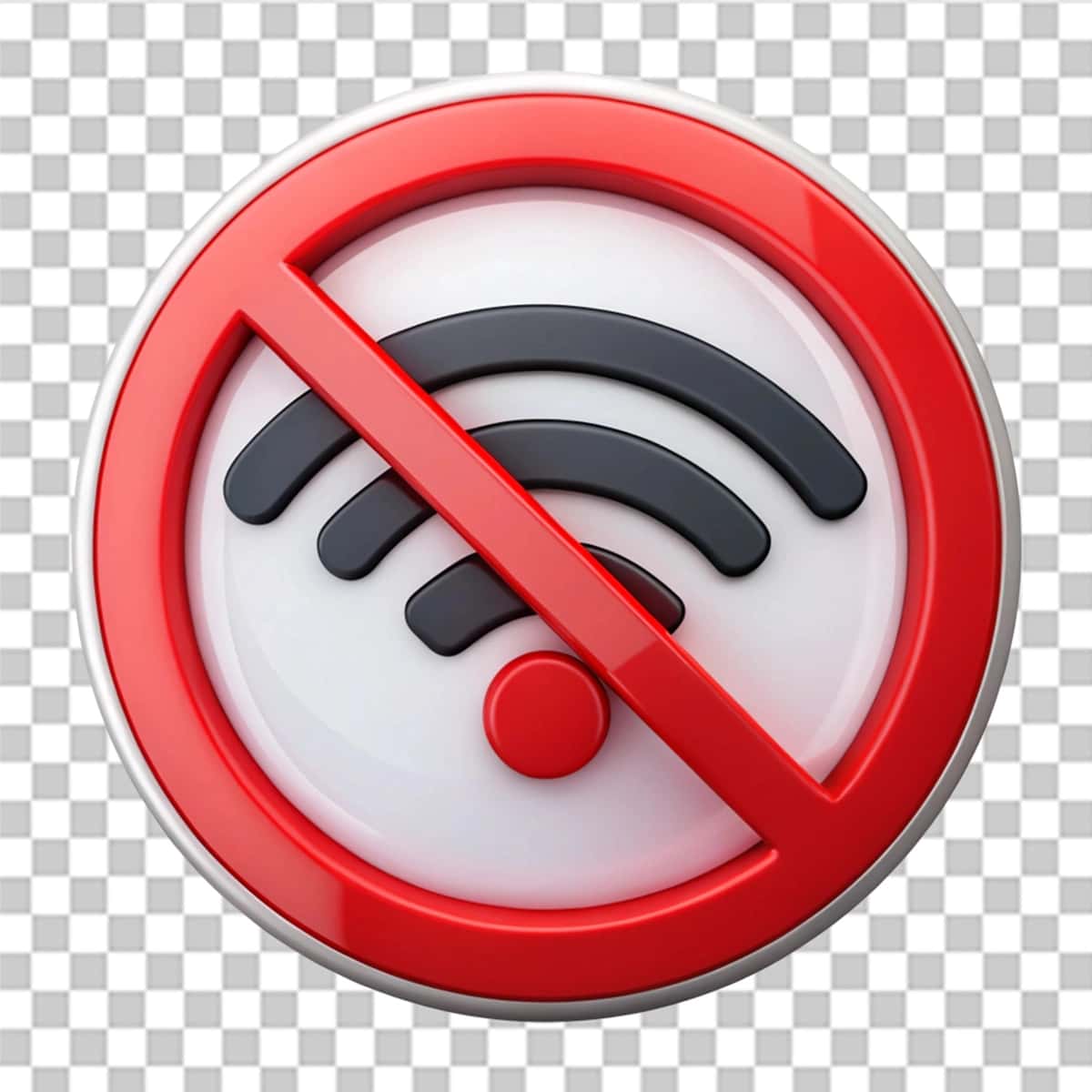 Shaffof fonda internet tarmog'i signali yo'q | No internet network signal isolated transparent background 1