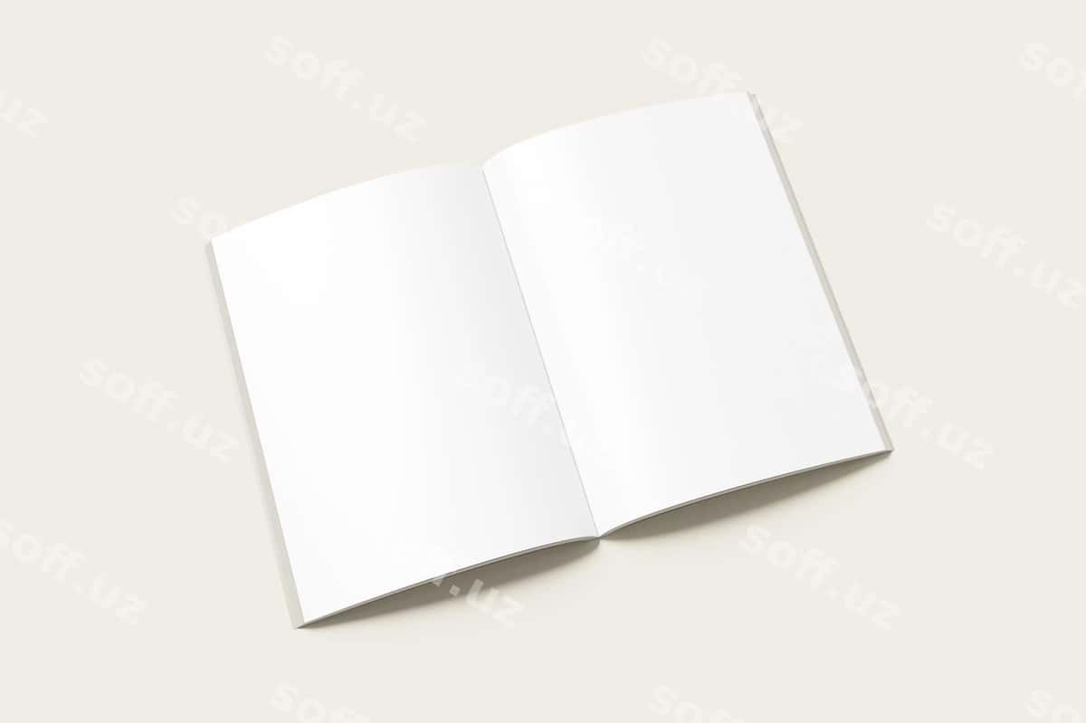 A4 formatdagi jurnal broshyurasi maketi | A4 magazine brochure mockup 1