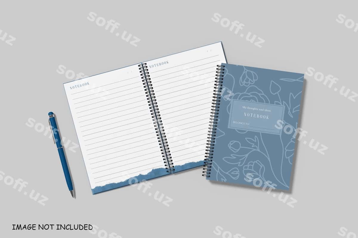 A5 spiralka daftar namunasi | A5 spiral notebook mockup 1