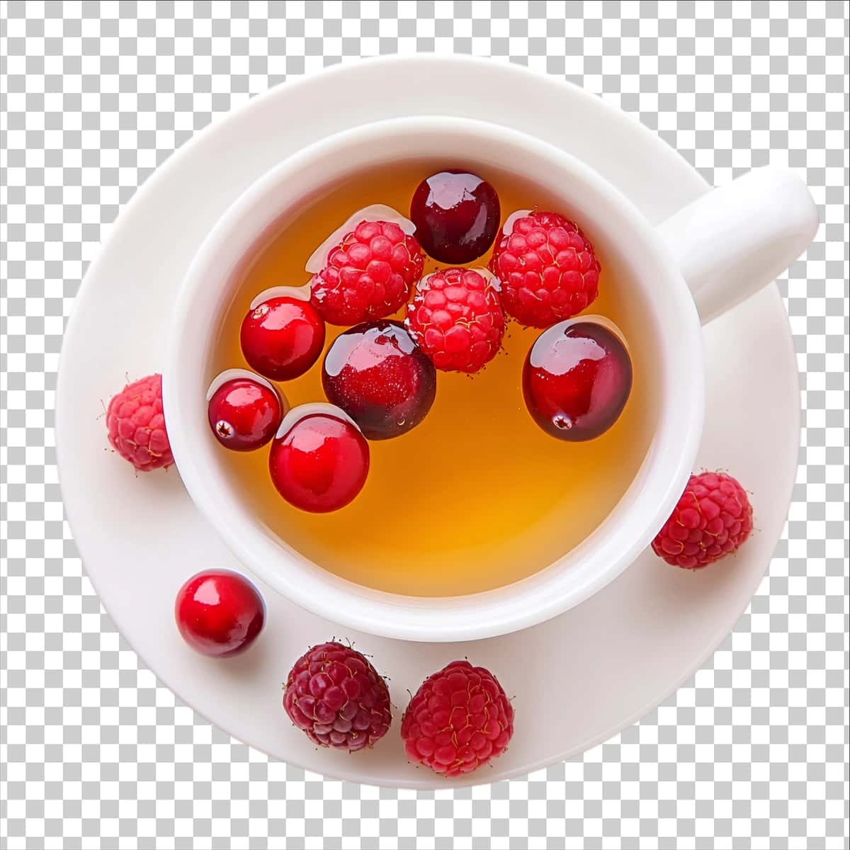 Kızılcık malinali choy tetiklantiruvchi ichimlik | Tea with cranberries raspberries refreshing drink 1