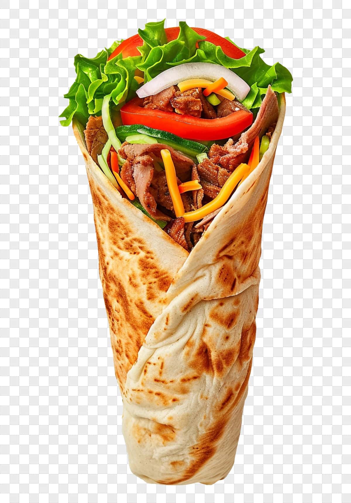 Izolyatsiya qilingan doner kabob | Doner kebab food isolated 1