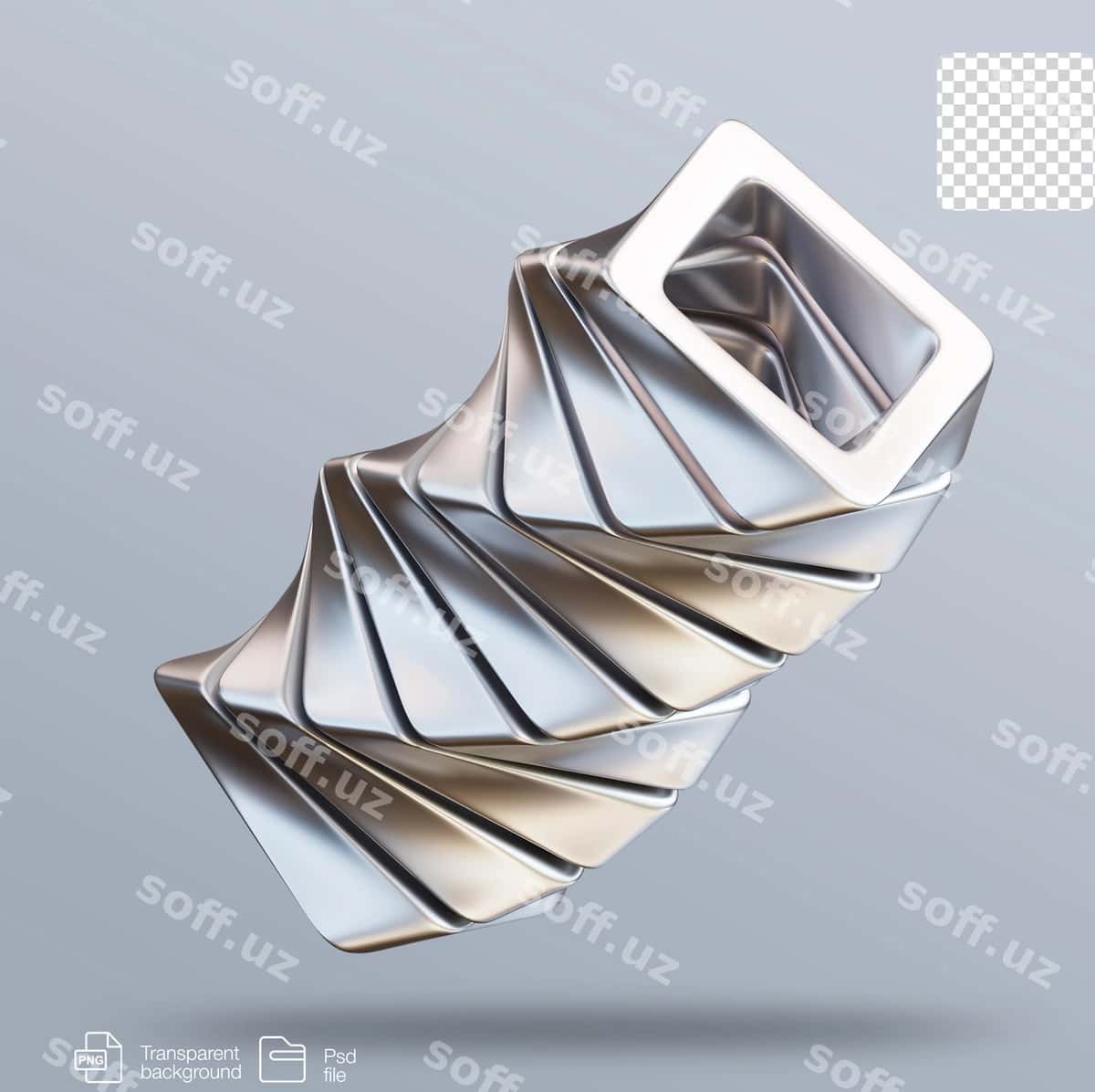 Abstrakt 3D rendering shakli | Abstract 3d rendering shape 1