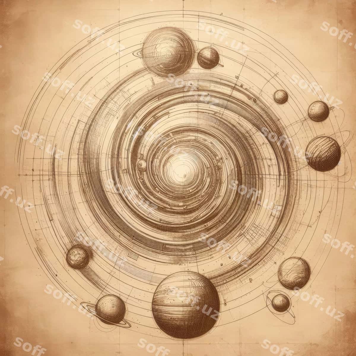 Abstrakt fond kosmos bilan | Abstract background with cosmos 1