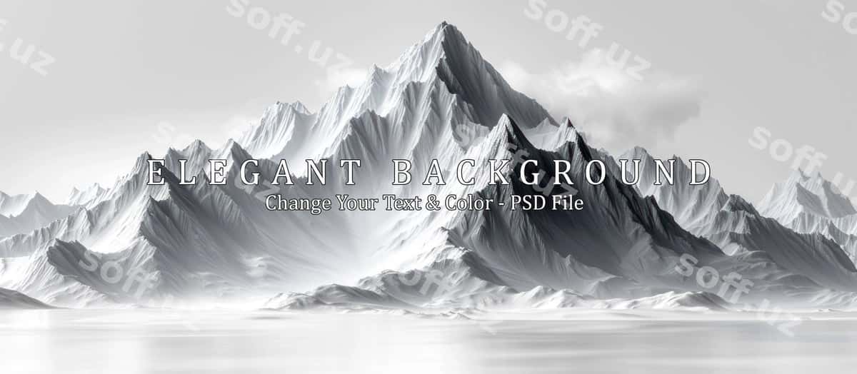 Abstrakt to'pka manzili | Abstract mountain landscape 1