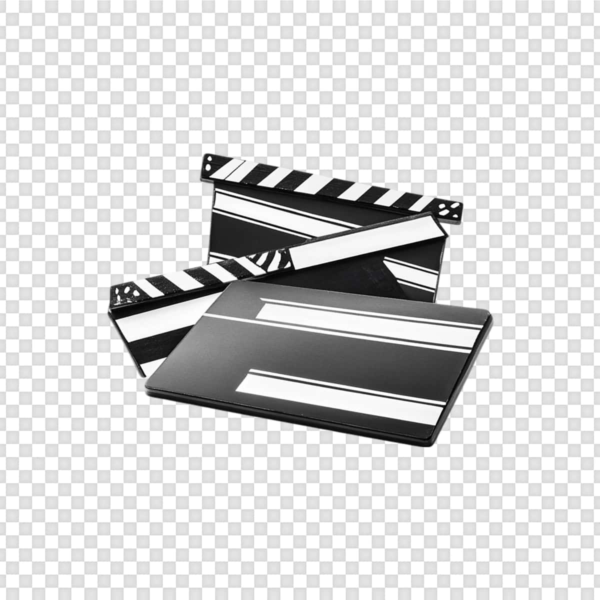 Film qarsak taxtasi izolyatsiya qilingan shaffof fon | Movie clapper board isolated transparent background 1