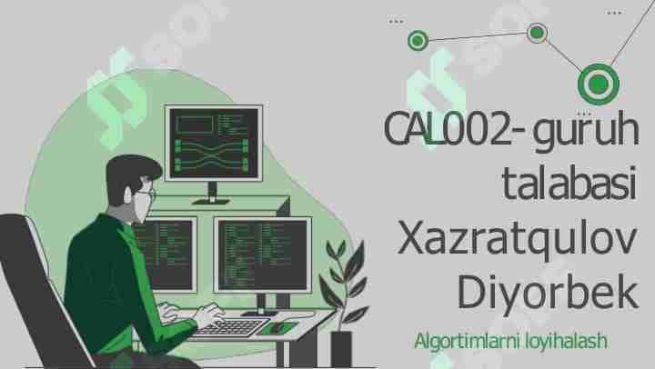 Determinantlarni hisoblash uchun bajariladigan amallar sonini baholash