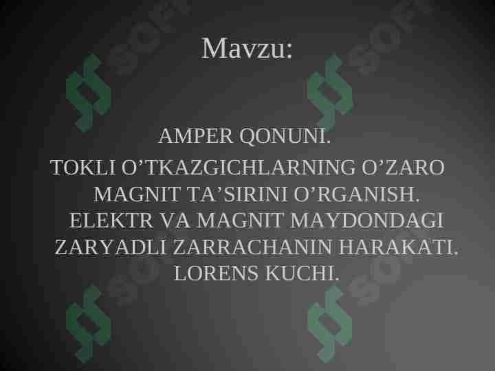 amper qonuni