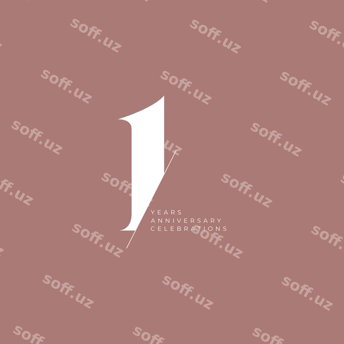 Yubiley logotipi shabloni | Anniversary logo template 1