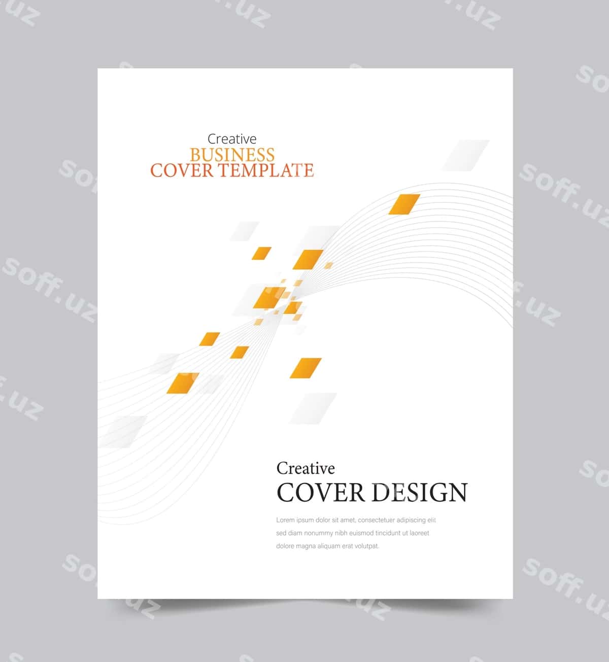 Yillik hisobot varaq dizayn shabloni | Annual report cover design template 1