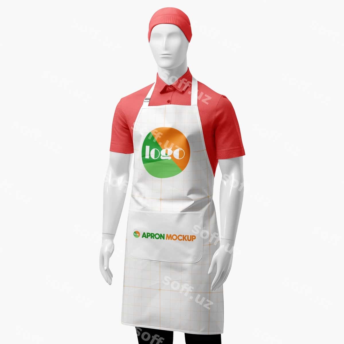 Favrin mockup psd | Apron mockup psd 1