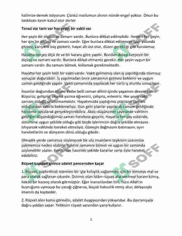 Milli sertifika sınavına hazırlık için tüm atasözler ve cevaplar 2