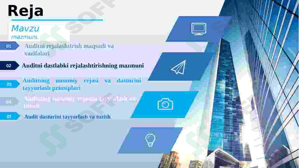 Auditni rejalashtrishninig bosqichlari 2