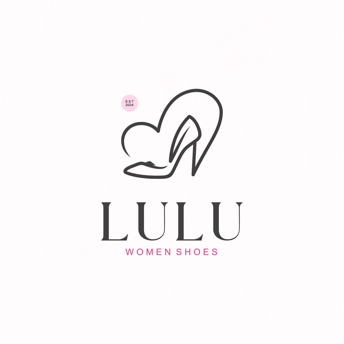 Ayollar poyafzali logotipi dizayn shabloni | Womens shoes logo design template 1