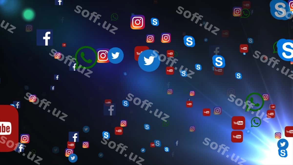 Fon mashhur ijtimoiy tarmoqlar ikonkalari | Background famous social media icons 1