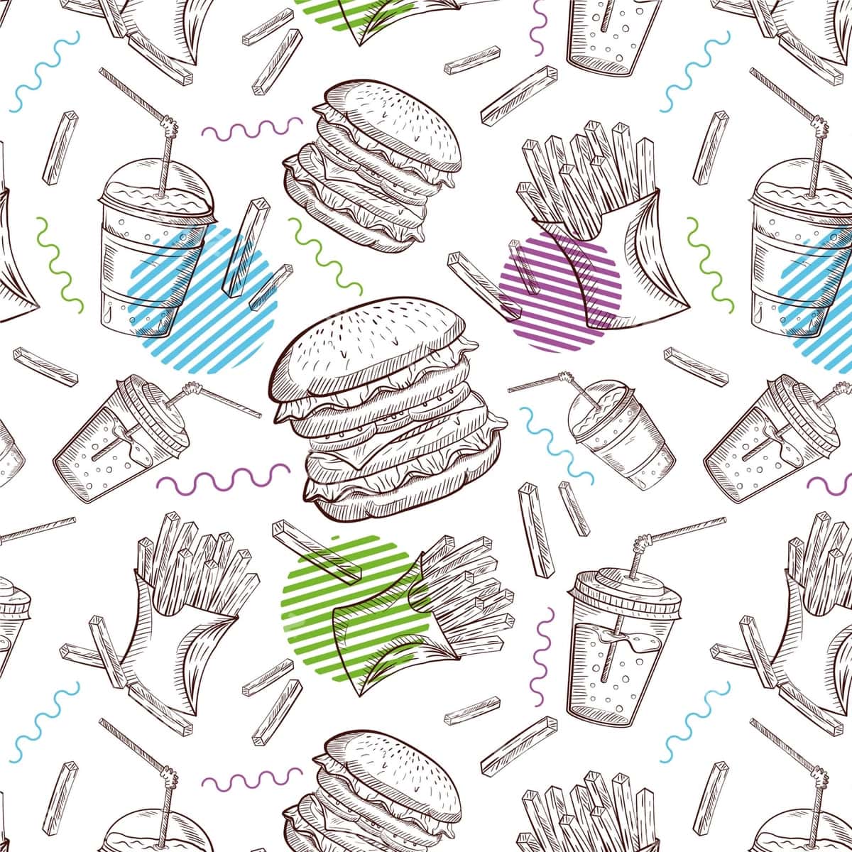 Orqa fonda fast foodlar | Background fast foods 1