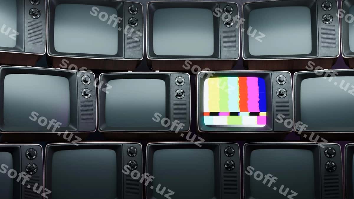 Orqa fon vintage retro televizor | Background vintage retro television 1